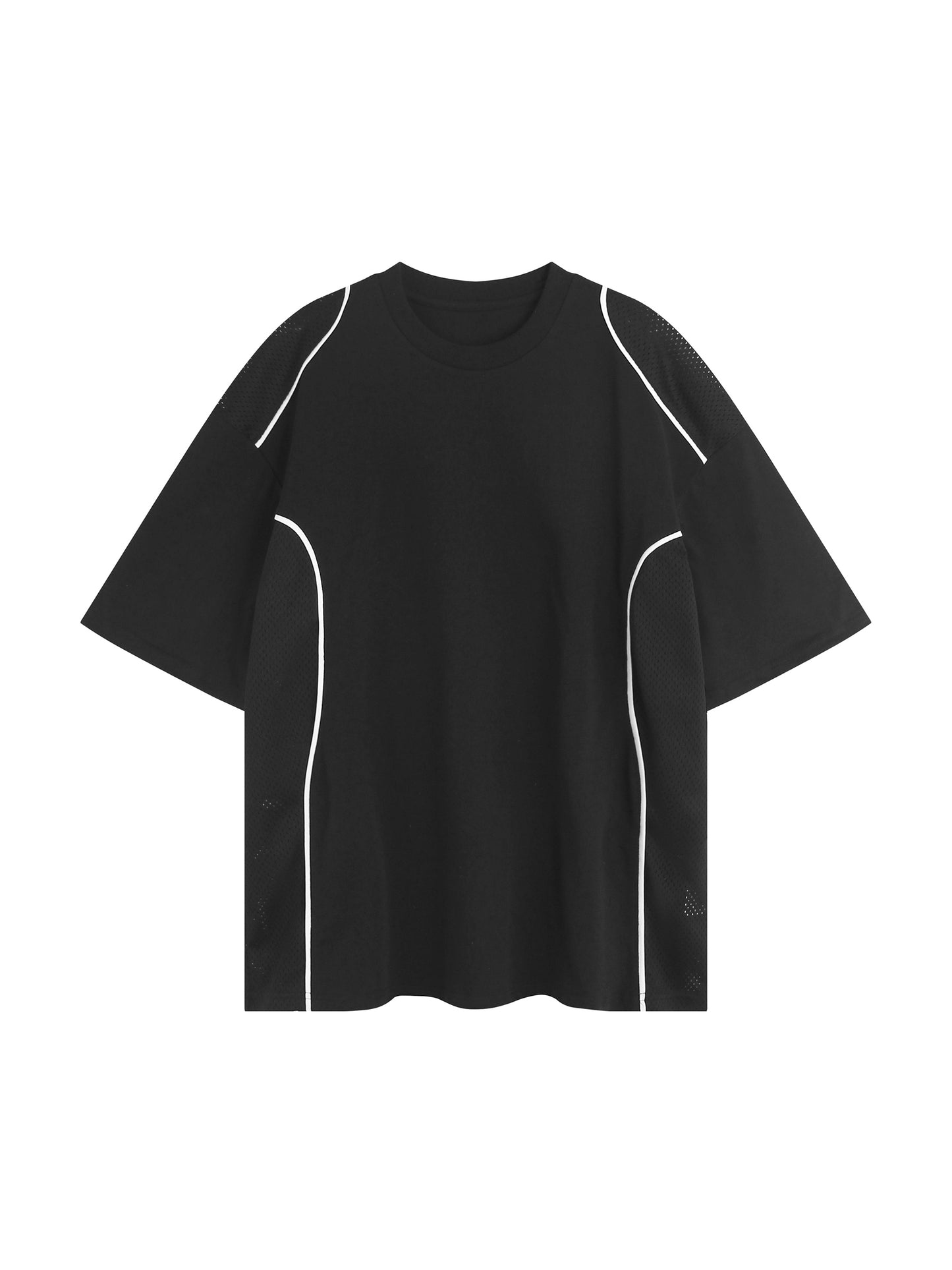 Contrast Piped Panel T-Shirt