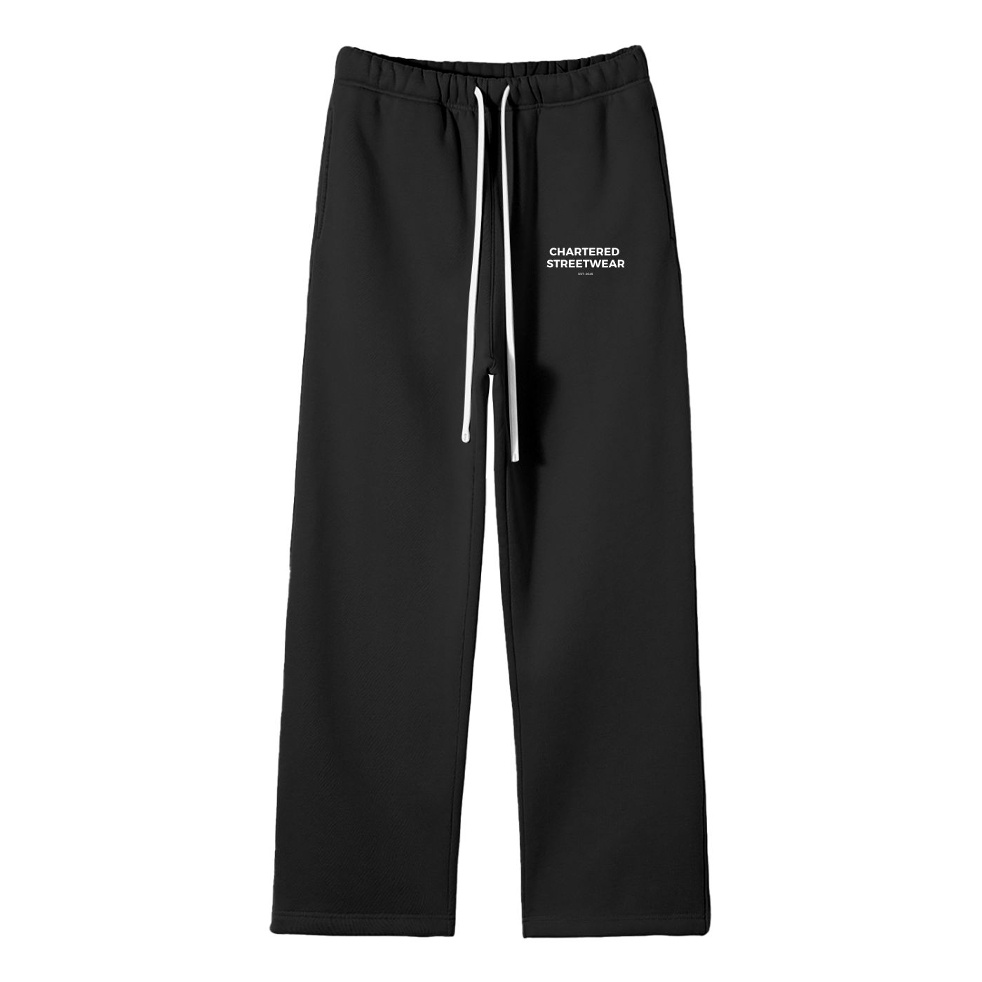 Unisex Solid Colour Chartered Streetwear Straight Leg Pants
